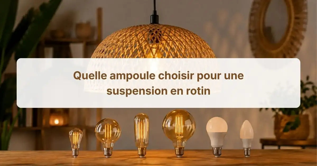 Quelle ampoule choisir pour une suspension en rotin