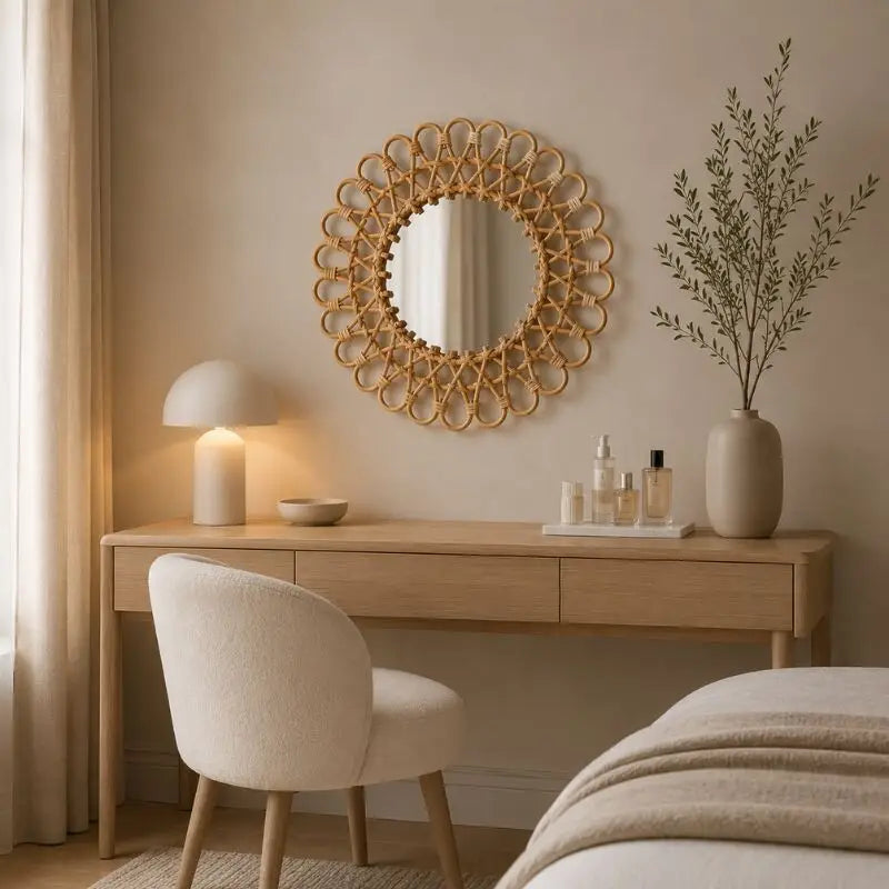 Miroir Rotin