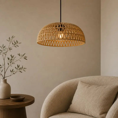 Abat-Jour en Rotin - 30 x 16 cm