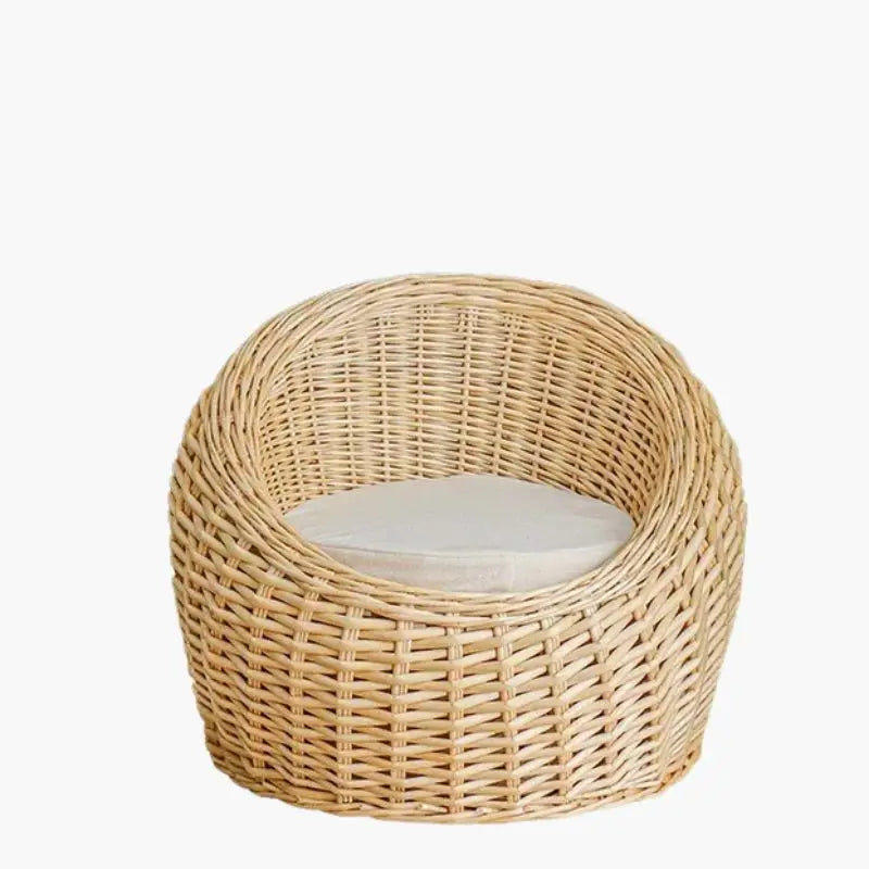 Fauteuil Rotin Rond - 50x41cm