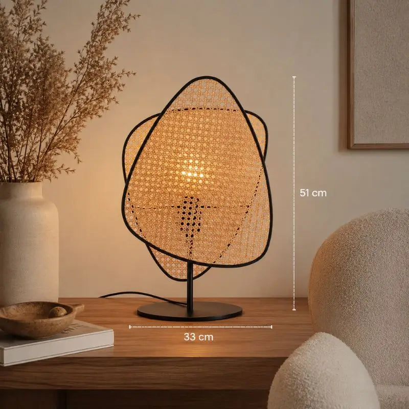Lampe à Poser en Rotin - 33 x 51 cm